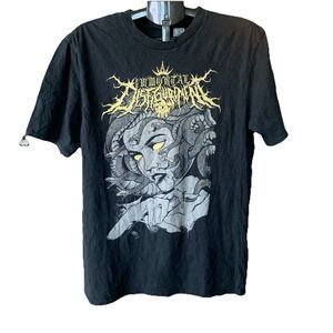 Visceral Disgorge Cattle Decapitation Men "Death Atlas" Death Metal Band Black L